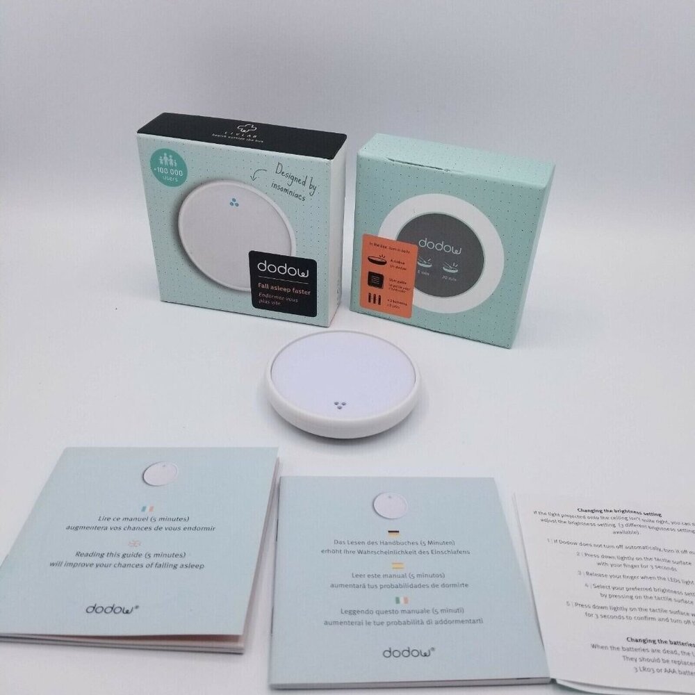 Dodow Fall Asleep Faster Sleep Aid‎ Device Insomnia Relief Better Sleep, Livlab
